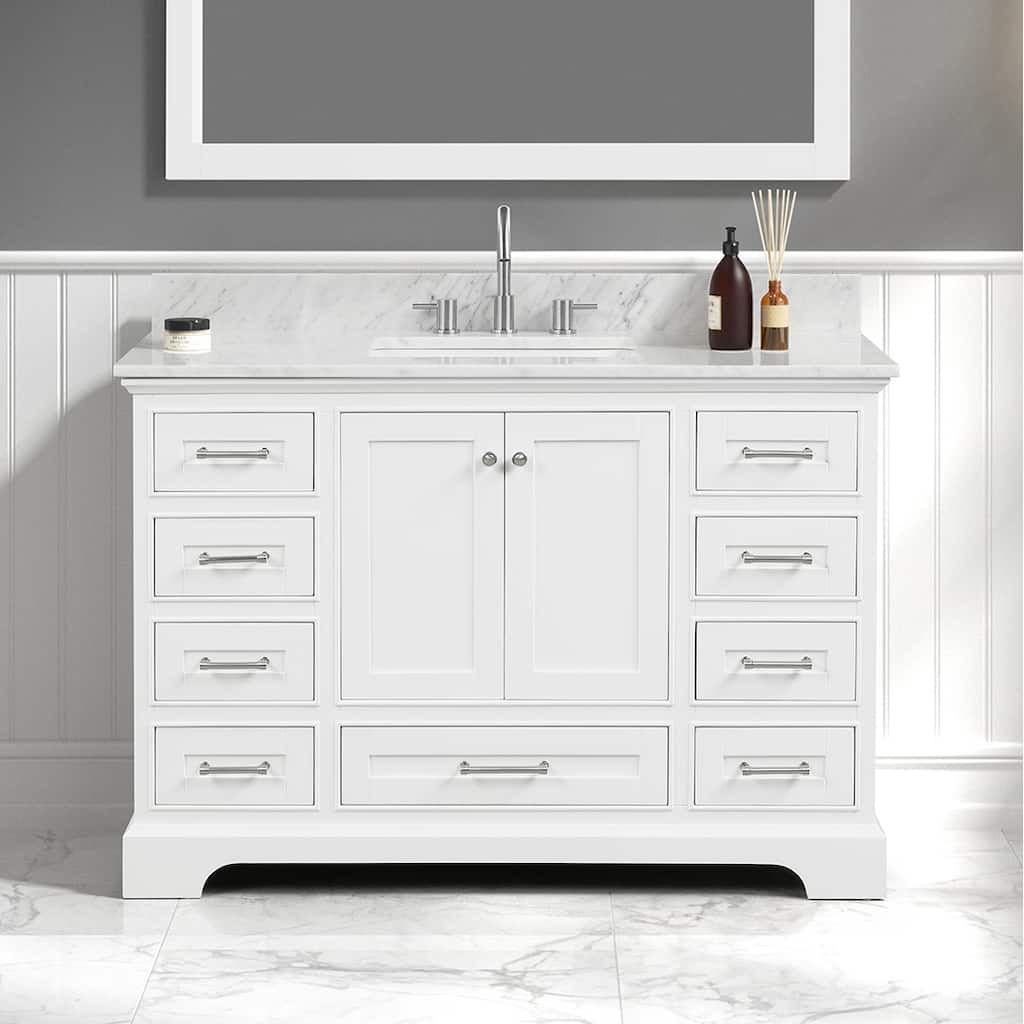 Blossom Copenhagen 48" Bathroom Vanity with Marble Top & Ceramic Sink