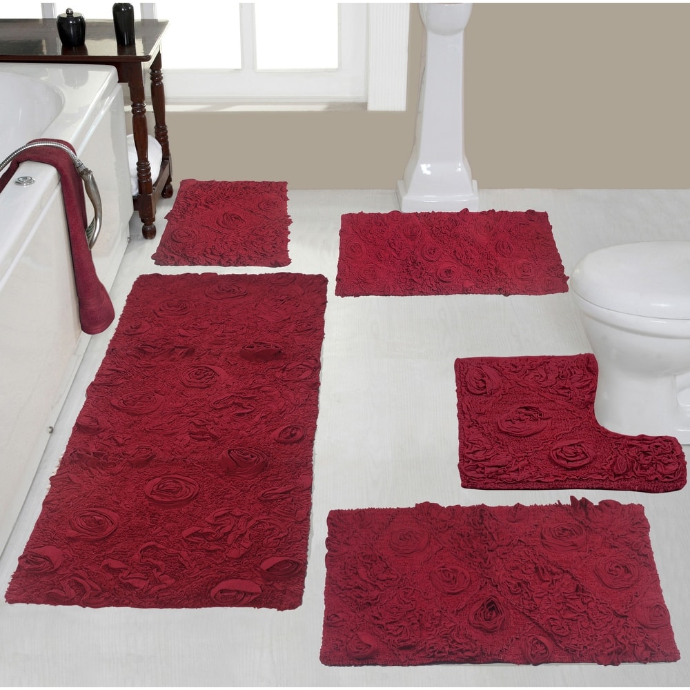 Red bath mat discount
