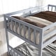 preview thumbnail 17 of 31, Twin Over Twin Rubber Wood Bunk Bed with 2 Drawers, Convertible into 2 Twin Beds
