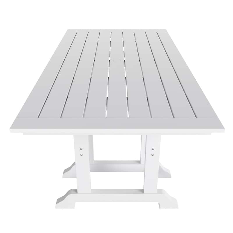 Polytrends Laguna Hdpe All Weather Outdoor Patio 71" Rectangular Dining Table