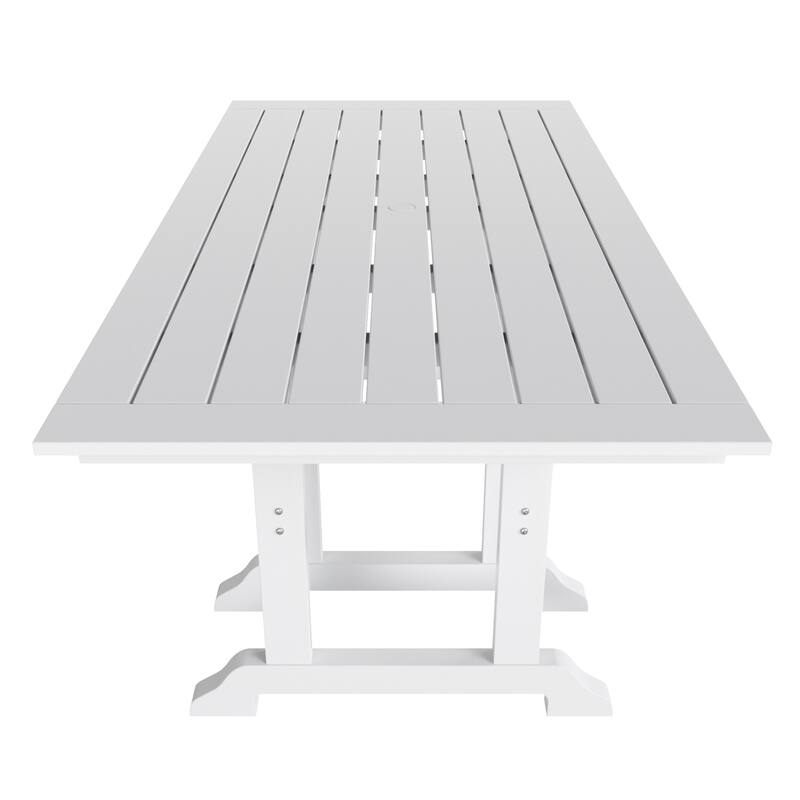 Altura 7-Piece Poly Eco-Friendly All Weather Outdoor Dining Set with Armchairs