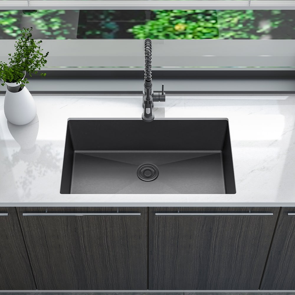 Sinber Undermount Single Bowl 304 Stainless Steel Kitchen Sink
