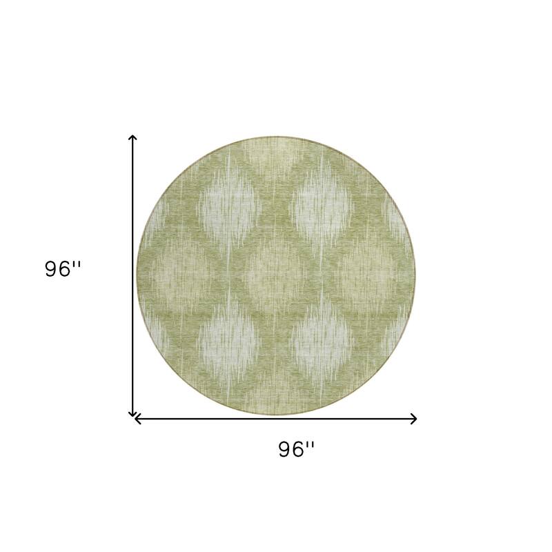HomeRoots Ikat Transitional Rectangle Outdoor Rug
