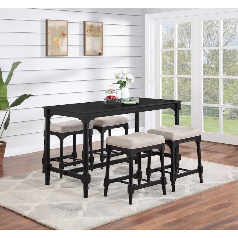 Martina 5-piece Rectangular Counter Height Dining Set