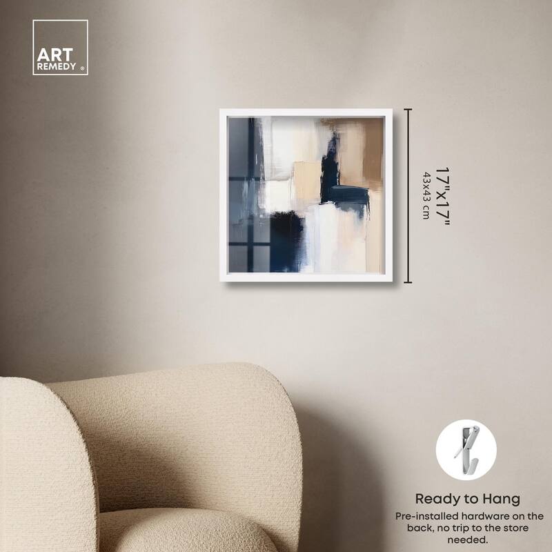 Blue Mood Depth I Shadowbox by Art Remedy