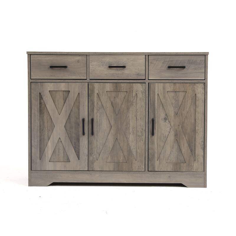 42.6" Wide TV Stand Console with 3 Storage Drawer