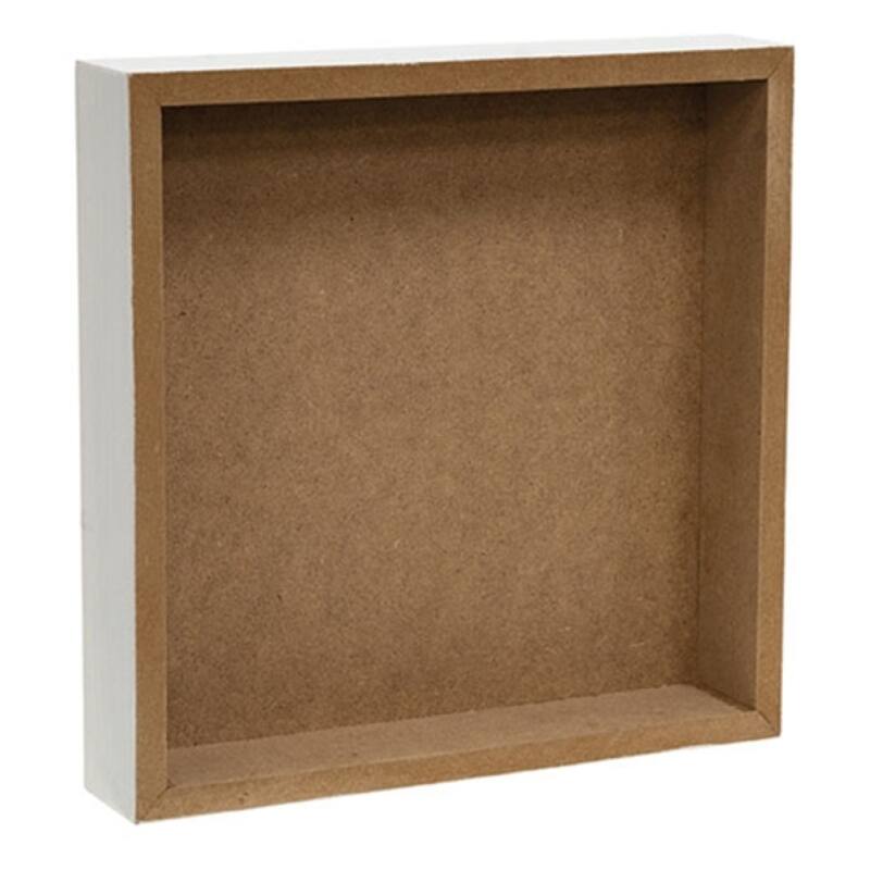 Christmas Farm Animal Box Sign Cow and Sheep Decor 2 Asstd. - 8" H x 8" W x 1.5" D