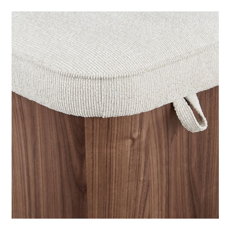 NADAAL STUDIOS Clarisse, Storage Stool With Upholstered Seat - 20"W x20"D x19"H
