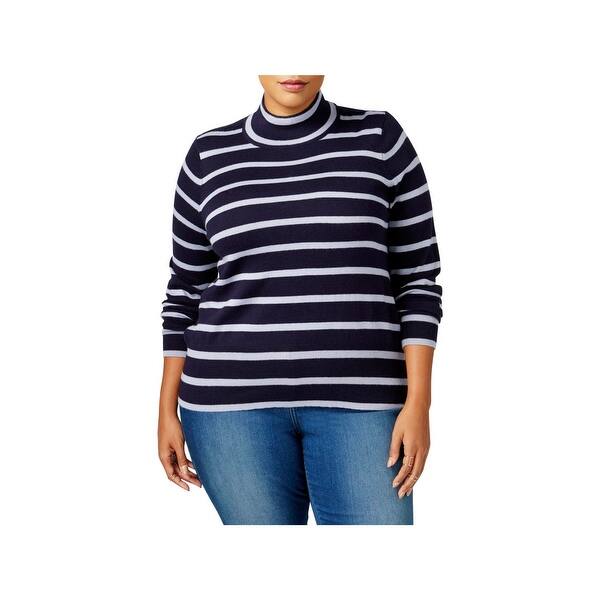 Melissa Mccarthy Seven7 Womens Plus Mock Turtleneck Sweater Knit Striped Overstock 20861100 Watch sketches from melissa mccarthy's hosting appearances, including outside the lines and hidden valley ranch taste monologue: usd