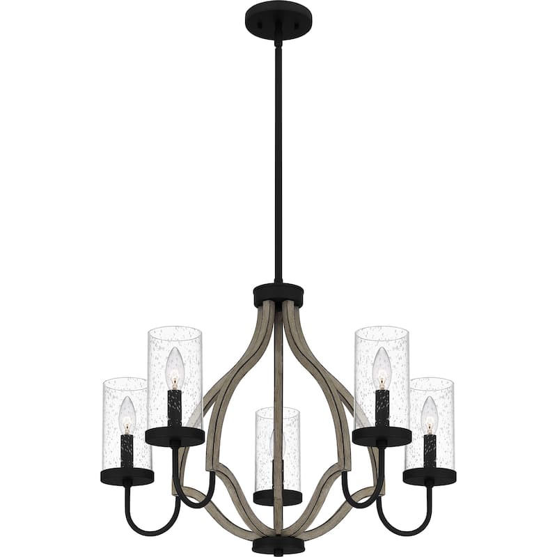 Cornelia 5-Light Matte Black Chandelier