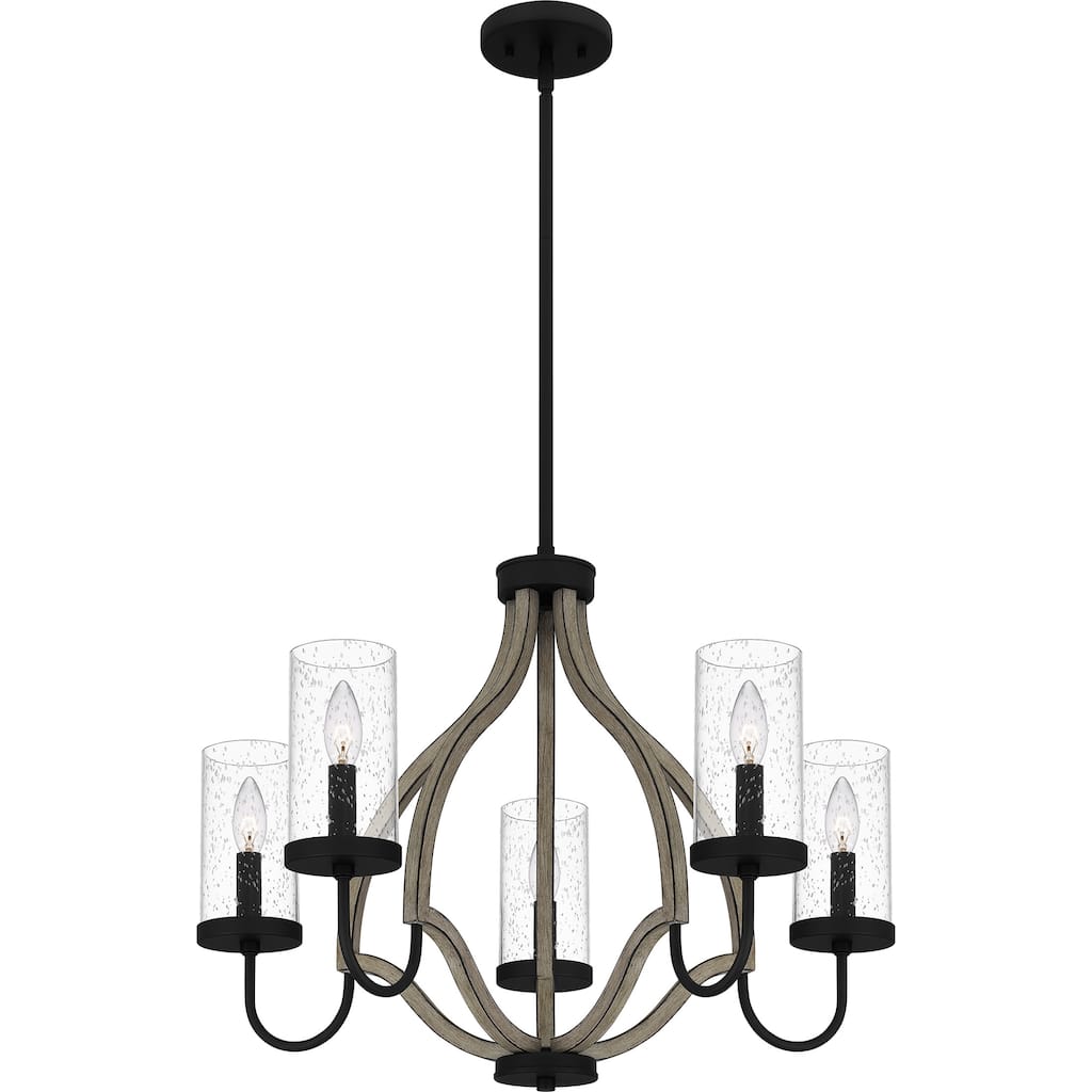 Cornelia 5-Light Matte Black Chandelier