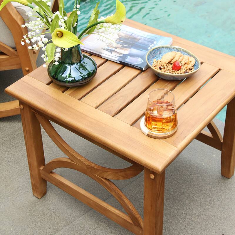 Cambridge Casual Lowell 3-Piece Teak Patio Chat Set