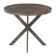 preview thumbnail 8 of 19, Carbon Loft Torkia X-pedestal Industrial Wood and Metal Dinette Table - N/A
