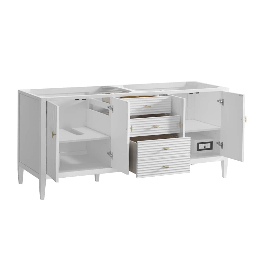James Martin Vanities 485-V72 Myrrin 72" Double Basin Wood Vanity