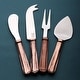 preview thumbnail 2 of 3, Inox Maharaja Design 4-piece Copper Antique Cheese Accessories Set