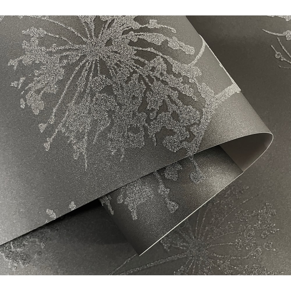 Seabrook Designs Wild Grass Glass Beaded Unpasted Wallpaper