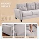 preview thumbnail 8 of 16, Modern Design Loveseat and 3-Seat Sofa, Living Room Sofa Set Linen Upholstered Couch Furniture for Home, Easy Assembly