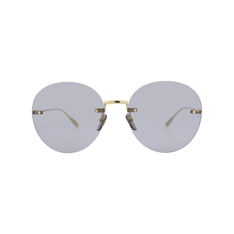 Gucci Round-Frame Metal Sunglasses