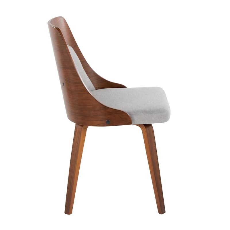 Carson Carrington Vallemala Mid-Century Modern Chair with Bent Wood Legs (Set of 2)