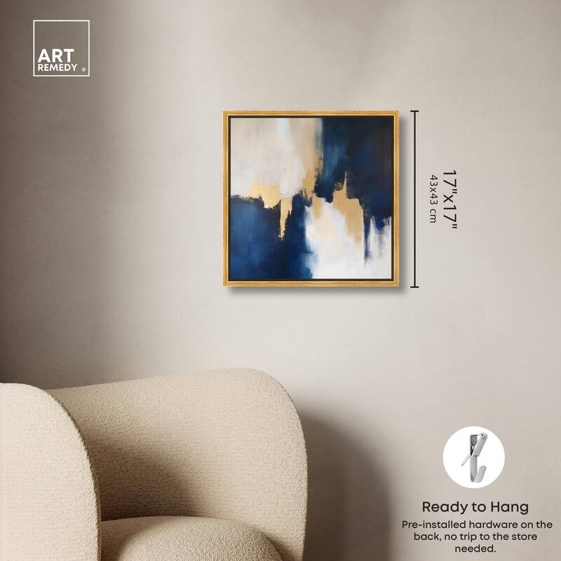 Indigo Aurelian Canvas by Art Remedy