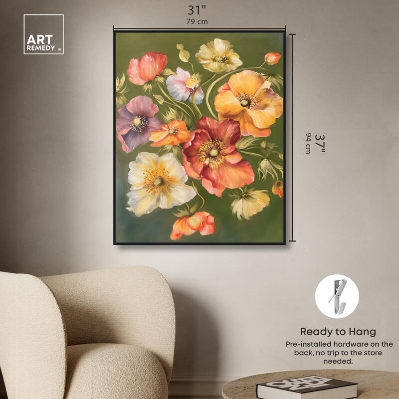 Twilight Tulips I Canvas by Art Remedy
