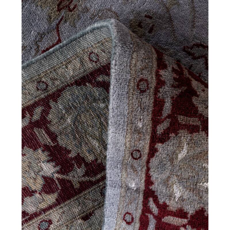 Overdyed One-of-a-Kind Hand-Knotted Area Rug - Gray - 4' 2" x 6' 4"