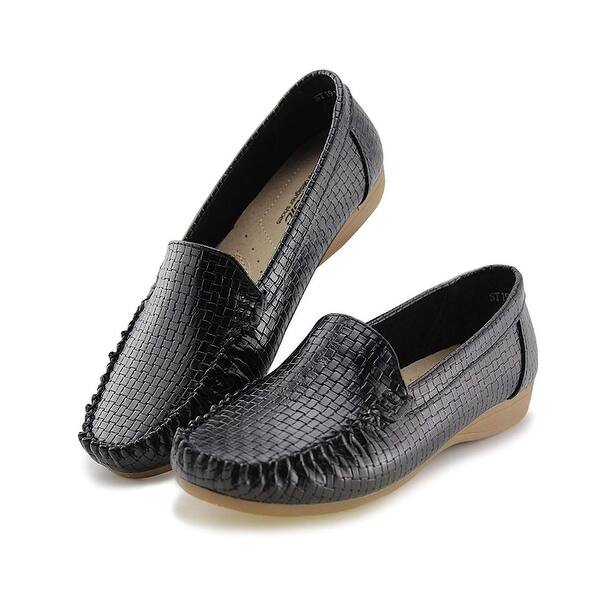 Shop Jabasic Women S Slip On Loafers Flat Casual Driving Shoes