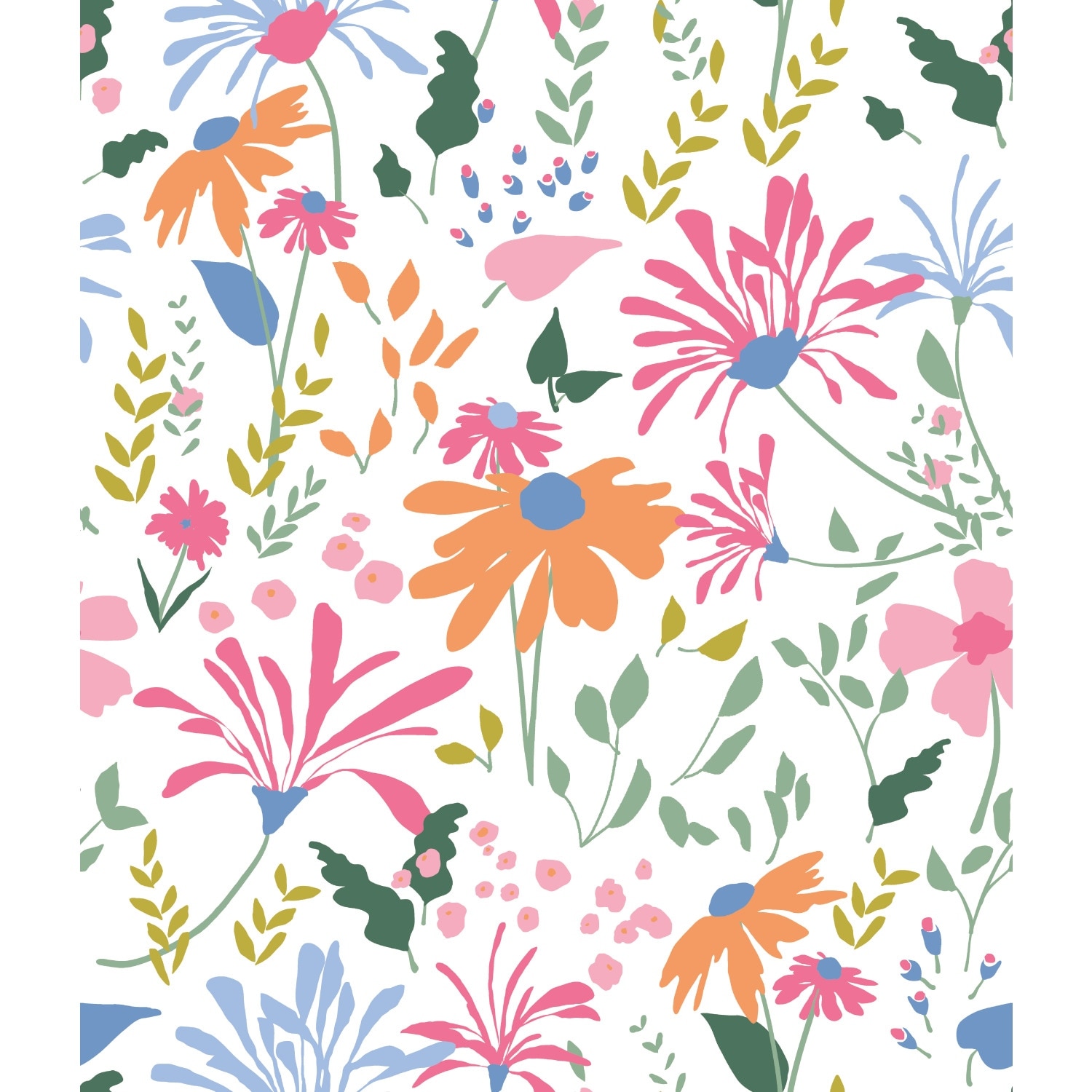 RoomMates Bella Garden Peel and Stick Wallpaper