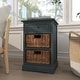 preview thumbnail 4 of 87, Cream, Teal, White or Brown Wood 2 Baskets and 1 Drawer Storage Unit - 16 x 13 x 28
