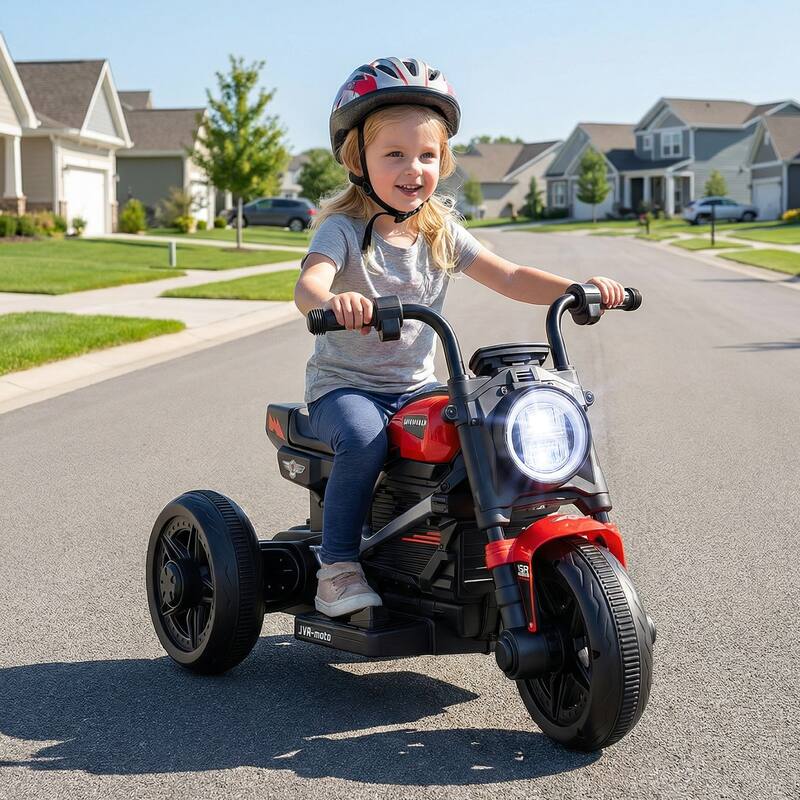 Gymax 6V Kids Motorcycle w/Song Story LED Headlights Accelerator