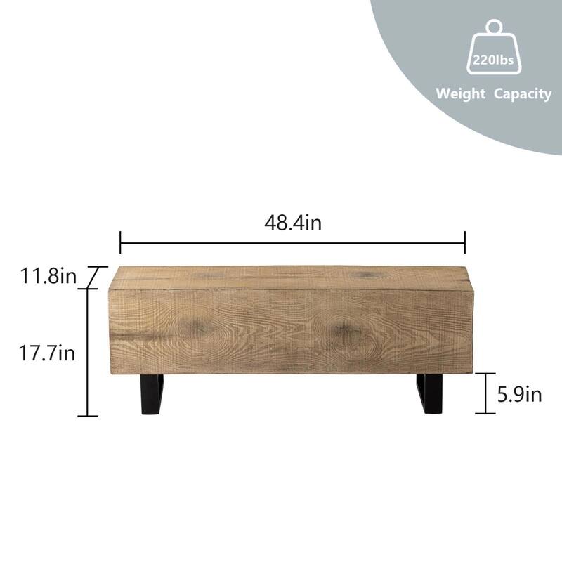 COSIEST Rectangular Weatherproof Outdoor Bench