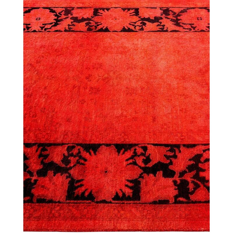 Vibrance, One-of-a-Kind Hand-Knotted Area Rug - Orange, 3' 10" x 6' 3" - 3' 10" x 6' 3"