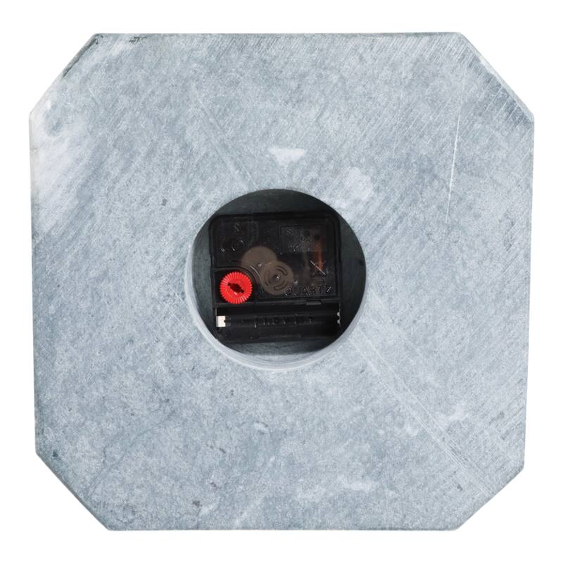 Modern Glam Marble & Stone Clock for Home Decor