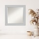 preview thumbnail 14 of 27, Beveled Wood Wall Mirror - Shiplap White Frame