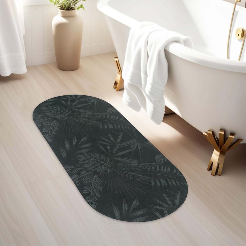 Decorative Runner Bath Mat 40x18 Ultra Absorbent Quick Dry Rug