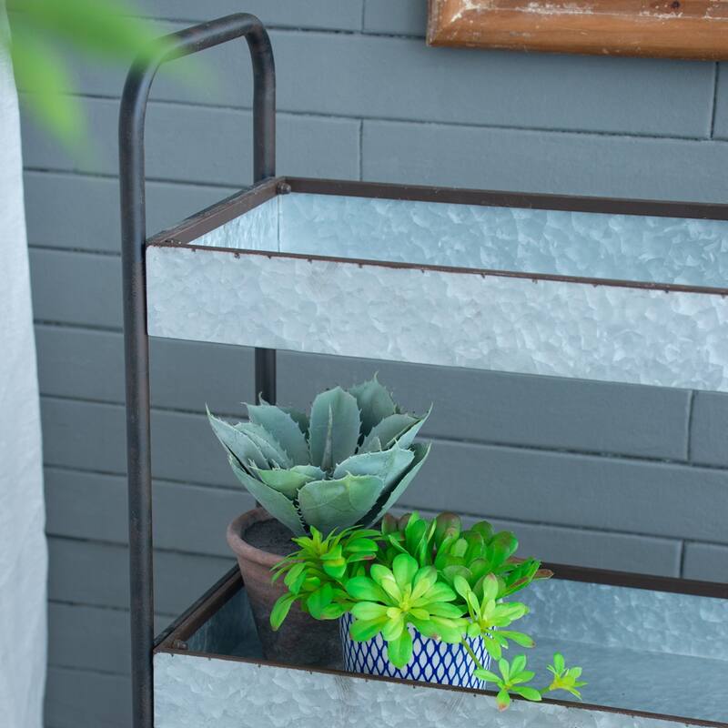 3-tier Homestead Galvanized Display Shelf