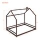 preview thumbnail 11 of 9, Full Size House Bed with Playhouse Design and Sturdy Pine Frame for Kids' Comfortable Sleep and Play