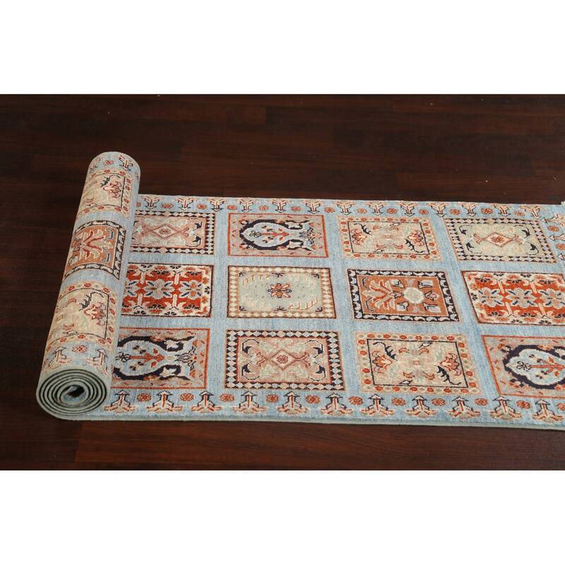 Garden Design Kazak Oriental Staircase Runner Rug Handmade Wool Carpet - 2'9" x 9'7"