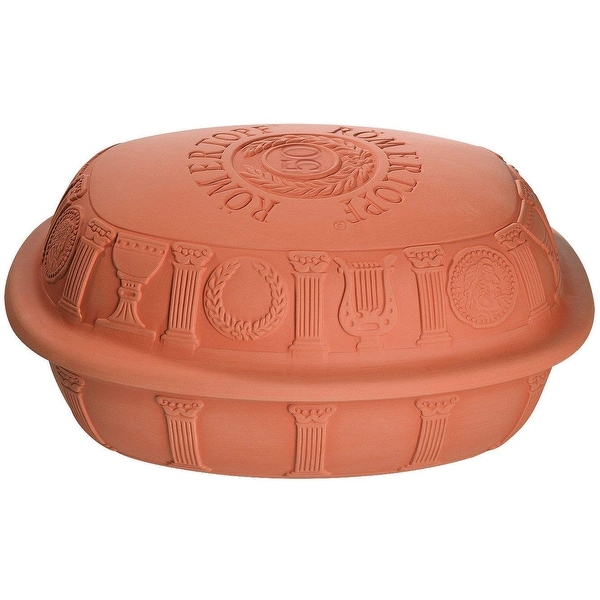 Romertopf by Reston Lloyd 50th Anniversary Series Natural Glazed Clay Baker, Large