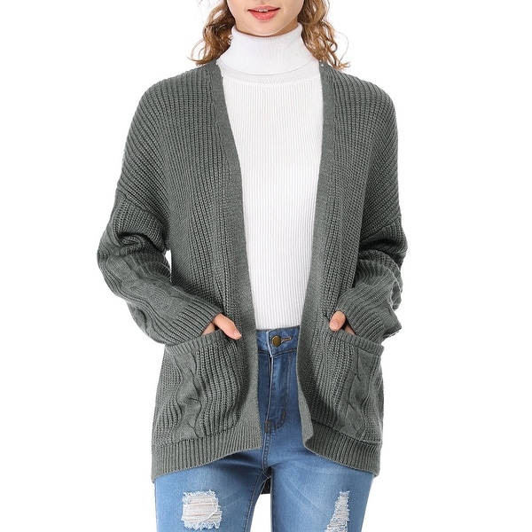 open knit cardigan sweater