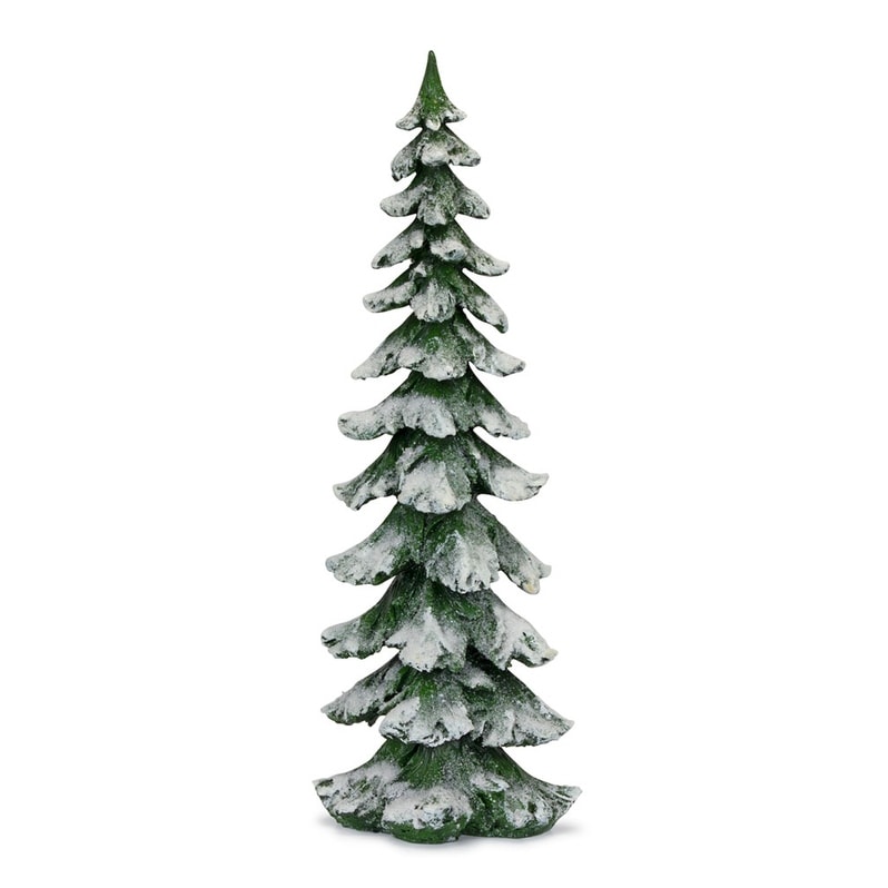 Green Flocked Pine Tree 26"H