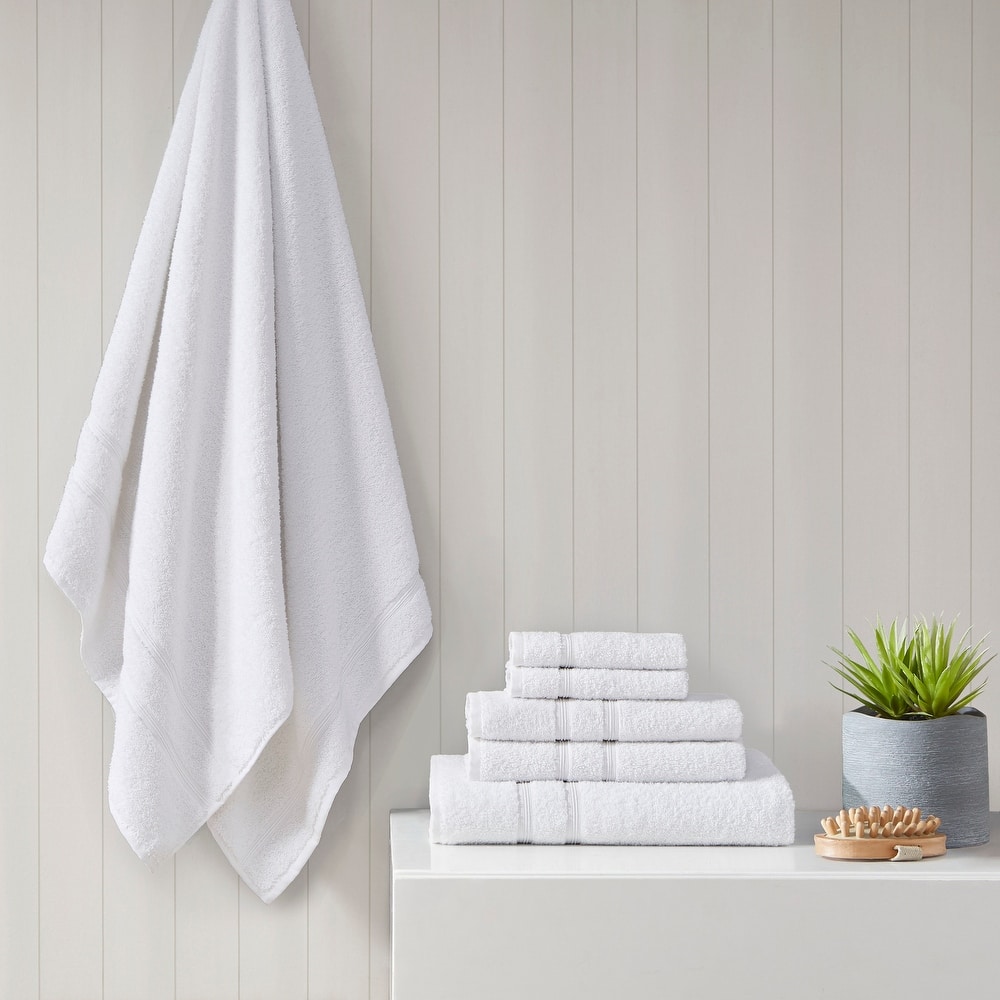 Aegean 100-percent Turkish Cotton 6 Piece Towel Set by 510 Design