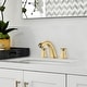 preview thumbnail 2 of 21, YASINU Cross Handles Widespread 8 Inch Bathroom Faucet With Pop-up Drain