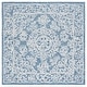 preview thumbnail 8 of 30, SAFAVIEH Handmade Ebony Fridgerdur Modern Wool Rug 5' Square - Ivory/Blue - Square