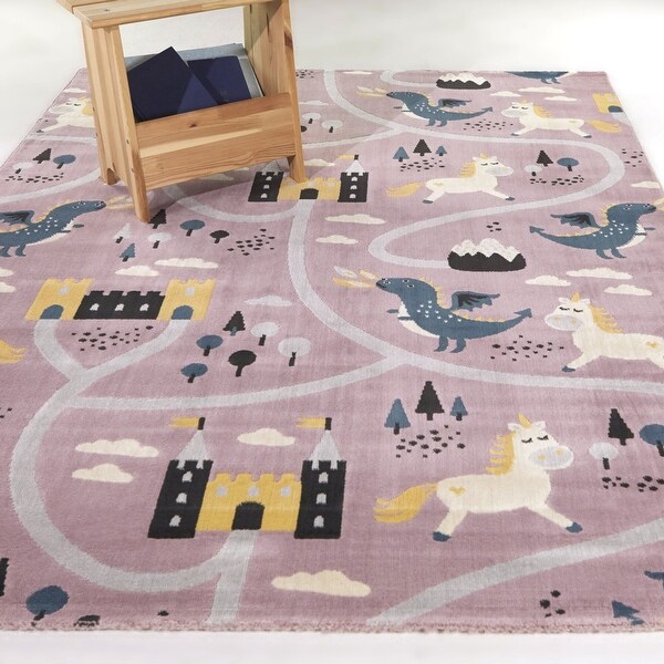 Balta Rugs Mod-Tod Audrey Kids Fantasy Road Area Rug - Bed Bath
