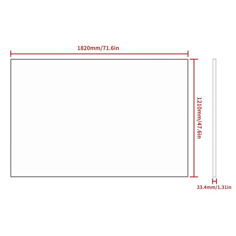 72"x48" Oversized Mirror with Removable Tray