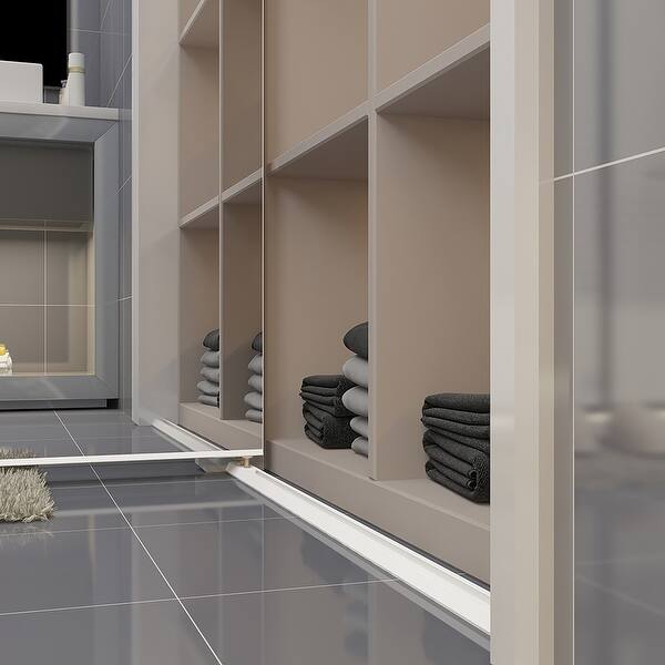 Colonial Elegance Frameless Mirror Bi Fold Closet Door White 30x80 5 On Sale Overstock 32126407