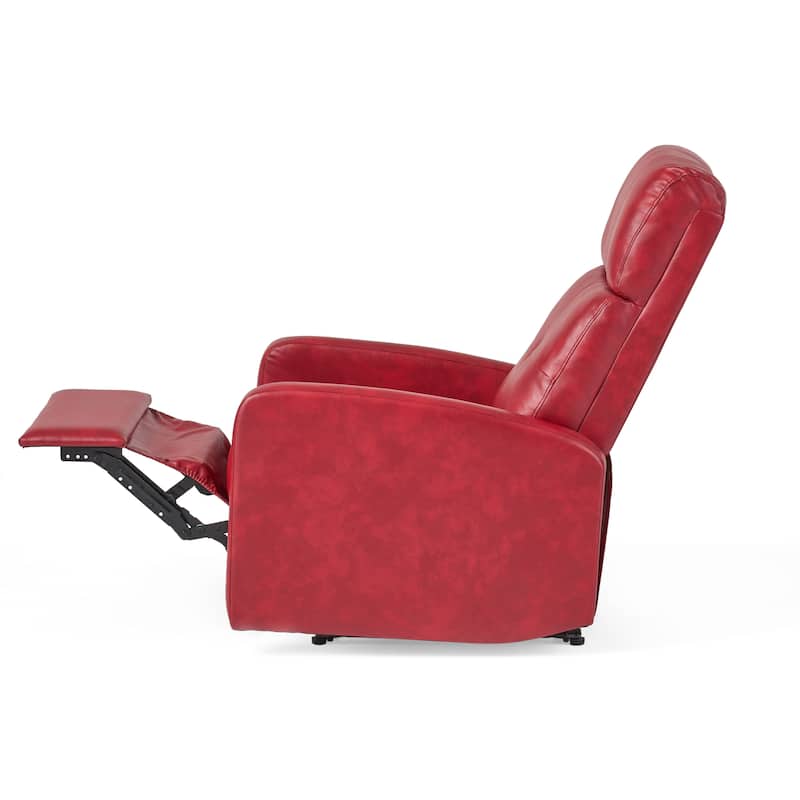 Contemporary Lever-Action Recliner Chair - Minimalist Upholstered Design with Smooth Lines