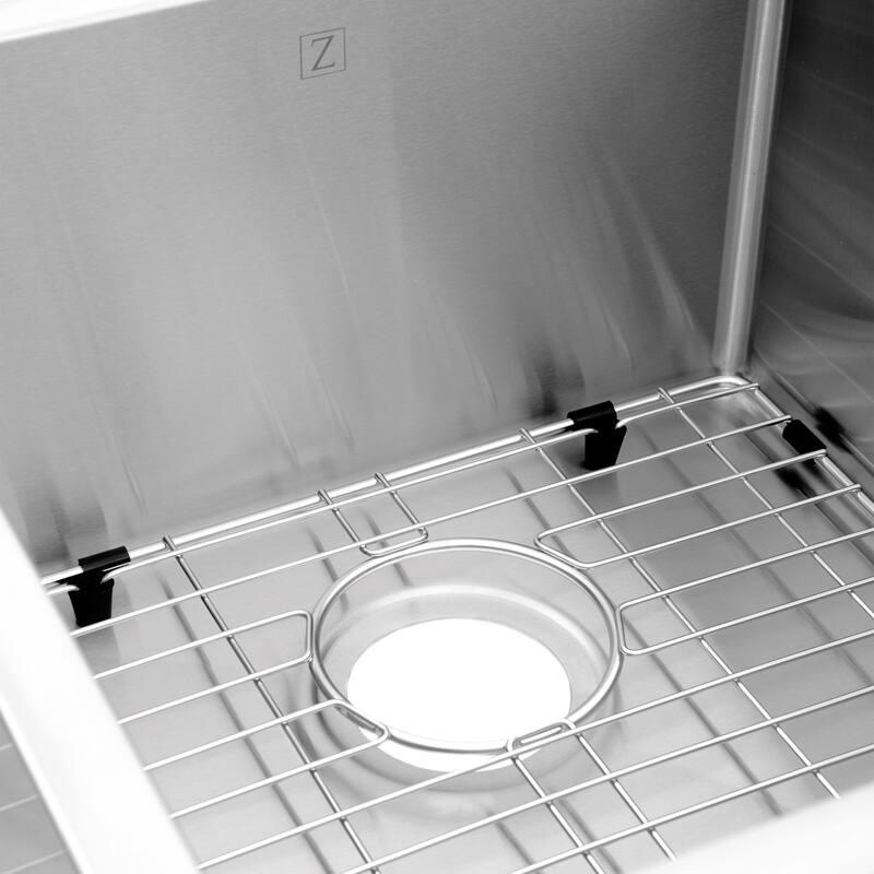 ZLINE 32" Jackson Undermount Double Bowl Scratch Resistant Stainless Steel Kitchen Sink with Bottom Grid (SRDL-32S) - 32 inch