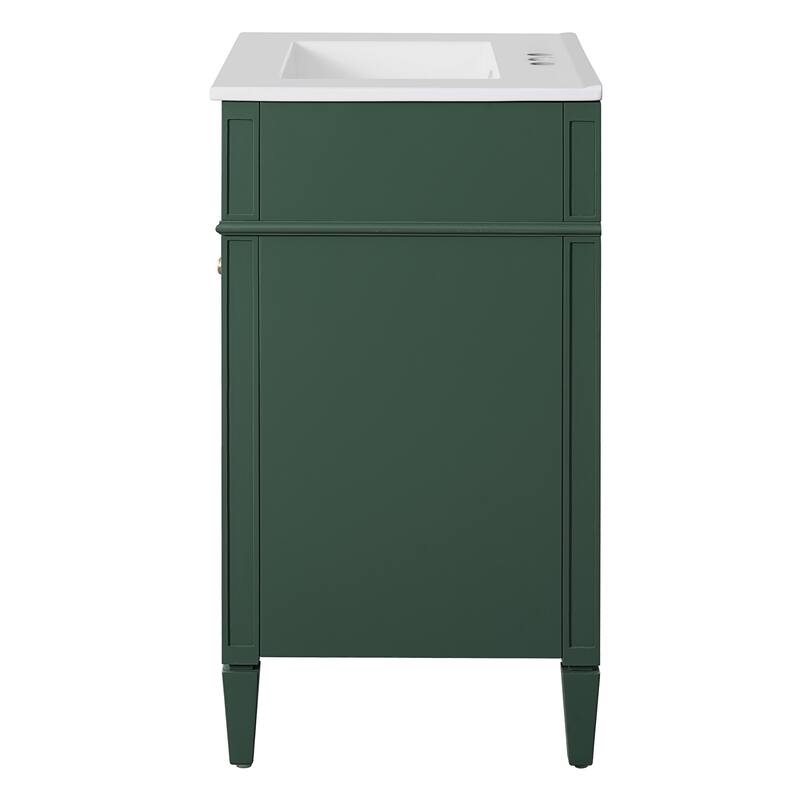 24" Bathroom Vanity with Sink Bathroom Storage Cabinet with 2 Doors and Tip-Out Drawer, Soft-Closing Doors with Organizers